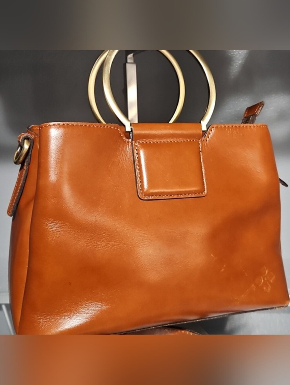 Patricia Nash Women's Tan Leather Top-Handle Bag